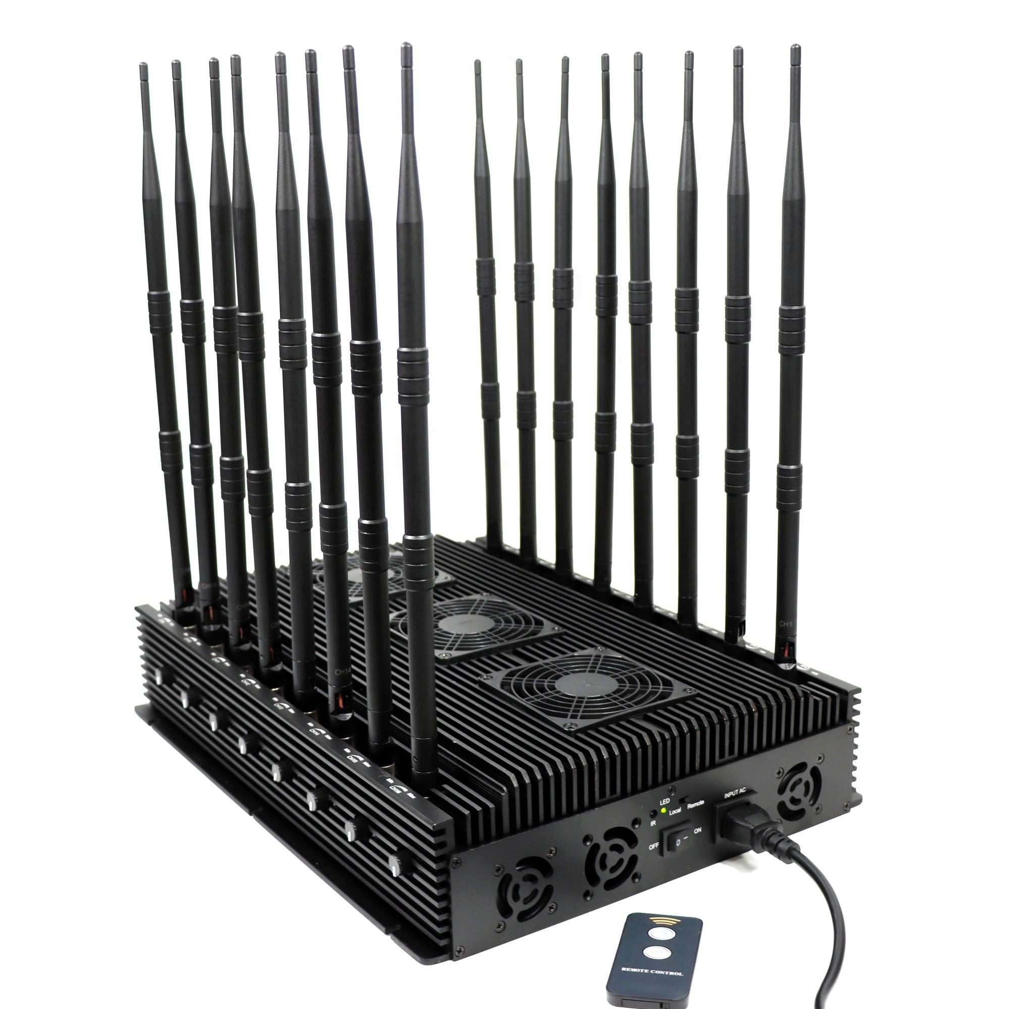 Hochleistungs Handy Störsender 16 Antennen Verstellbare 4G LTE WIFI 433 MHz  315 Mhz LOJACK GPSL2-L5 GPS stören Jammer