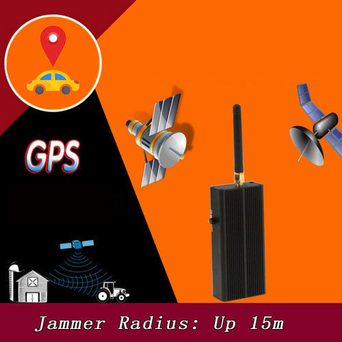 Anti Track Vehicle Car GPS Signal Blocker Jammer 10 Meters