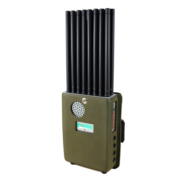 How does the wi-fi signal jammer in the exam room acquire signal shielding?