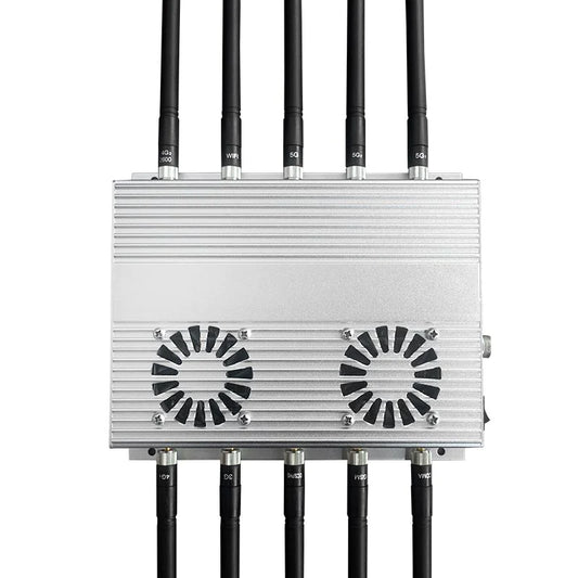 What are the factors that affect the blocking range of mobile phone signal jammers?