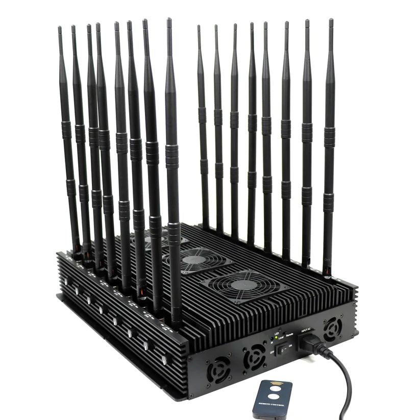 Powerful cell phone jammer for controlling cell phone communications