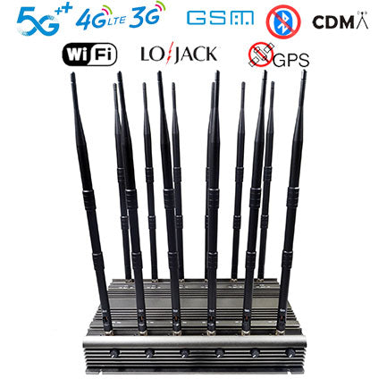 A portable mobile phone signal jammer