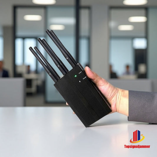 What frequency bands do cell phone signal jammers block?