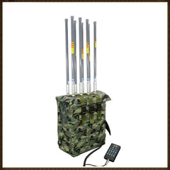 Manpack Smart Cell Phone Signal Jammer, FM UHF VHF Signal Blocker