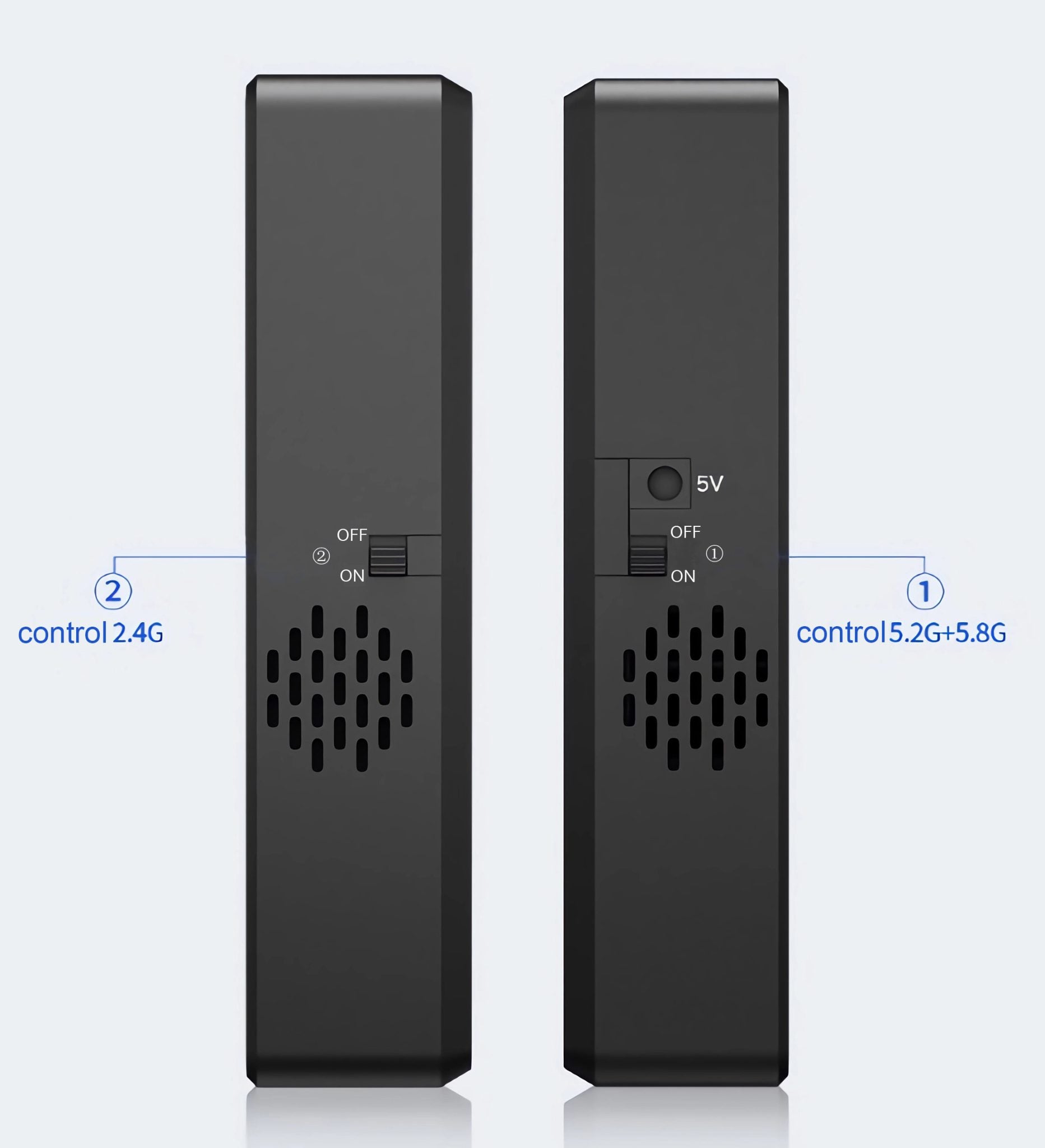 Built-in Antenna Portable Bluetooth WiFi Signal Jammer W9