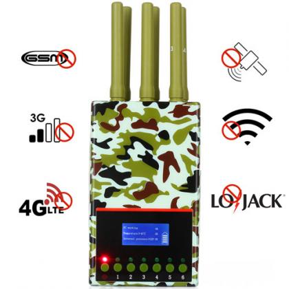 6 Antennas Handheld Jammer