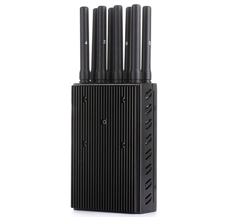 8 Bands Portable WiFi Jammer Cell Phone Jammer GPS Anti Tracking