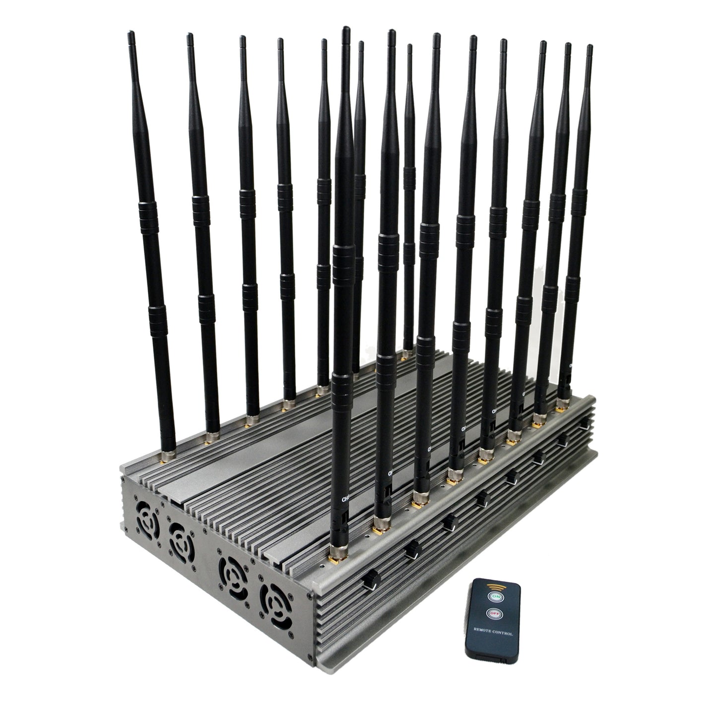 World first all-in-one powerful cell phone 5G GPS UHF VHF WIFI jammer