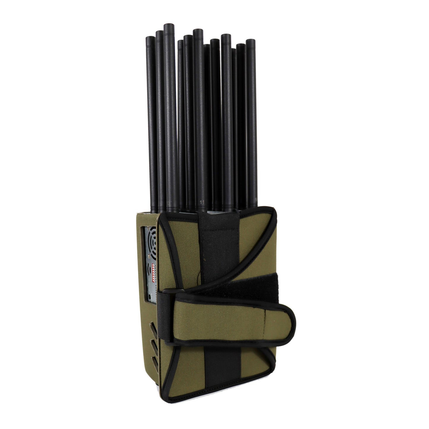 New High Power Handheld 12 Antennas 5G Cellphone Signal Jammer  37 Watts Jamming up to 40m